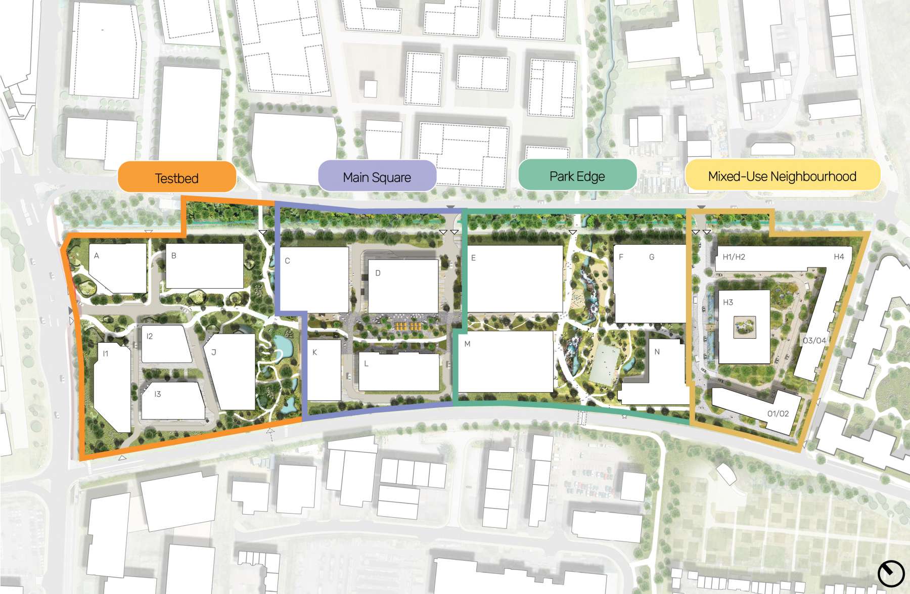 0487 Cambridge Business Park Place Principles Character Areas Plan 260625
