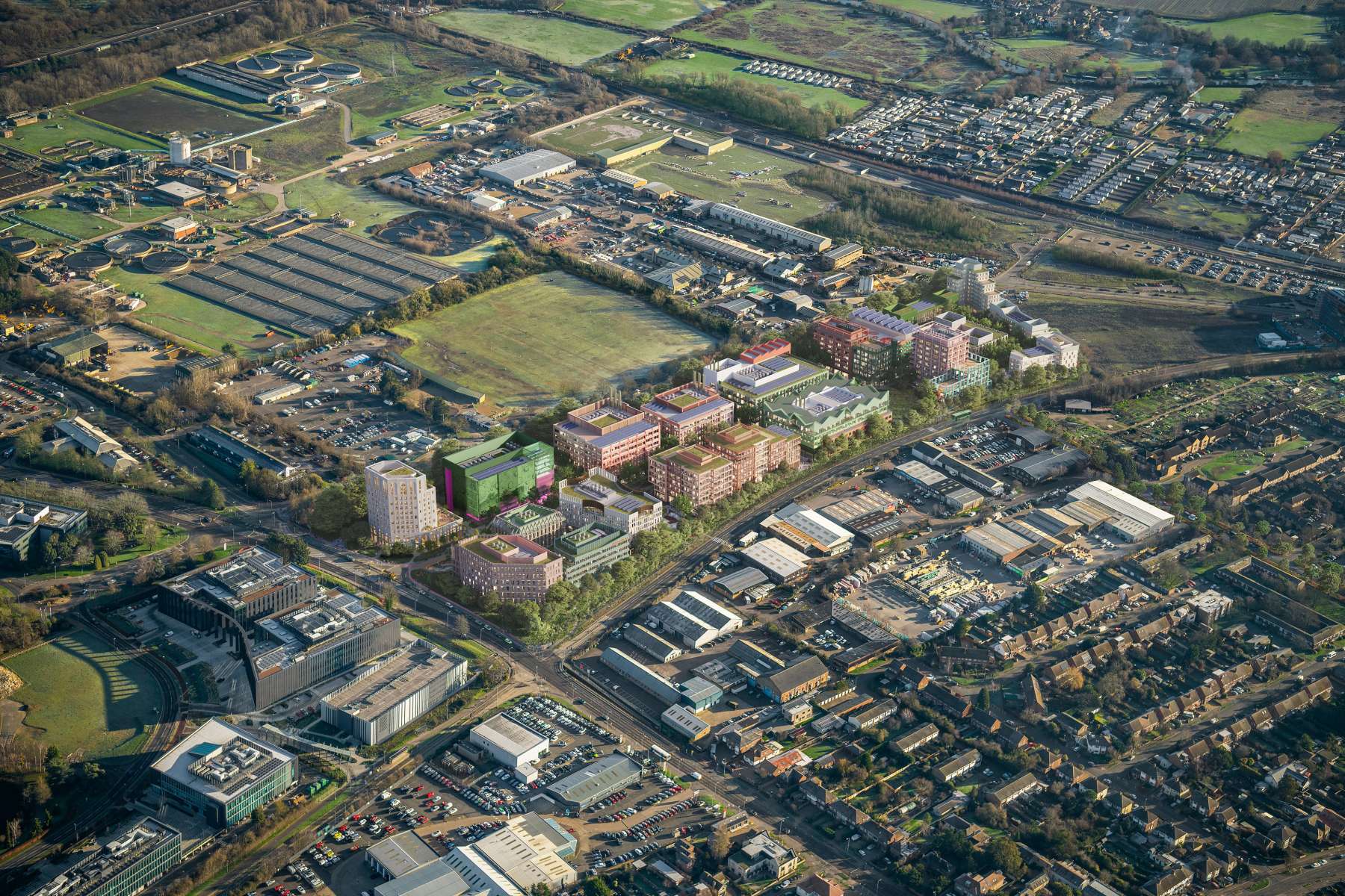 0487 Cambridge Business Park SEW VIEW 01 E Aerial
