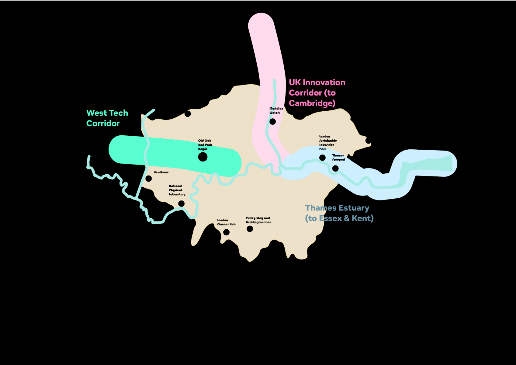 Great Belt Stylised Diagrams blackbg Innovation