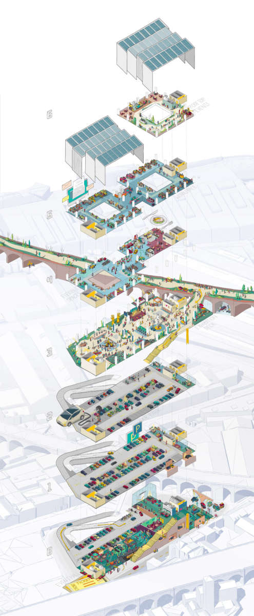 Multi Stories Car Park Drawing Jarrell Goh