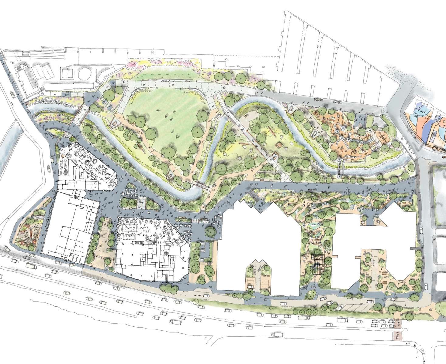 Rendered Landscape Masterplan crop