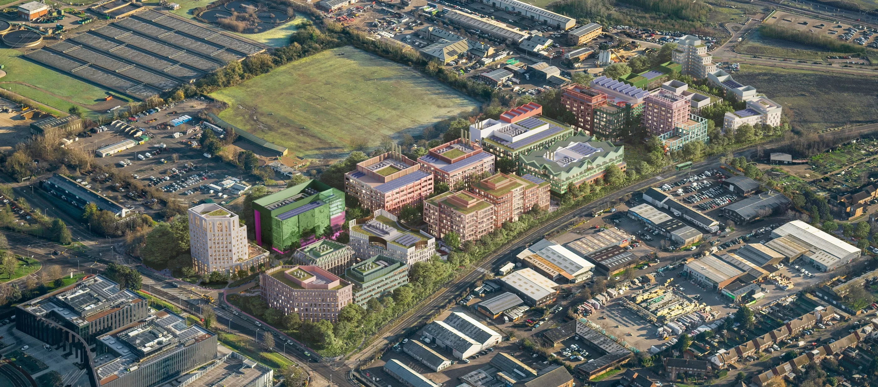 0487 Cambridge Business Park SEW VIEW 01 E Aerial cropped