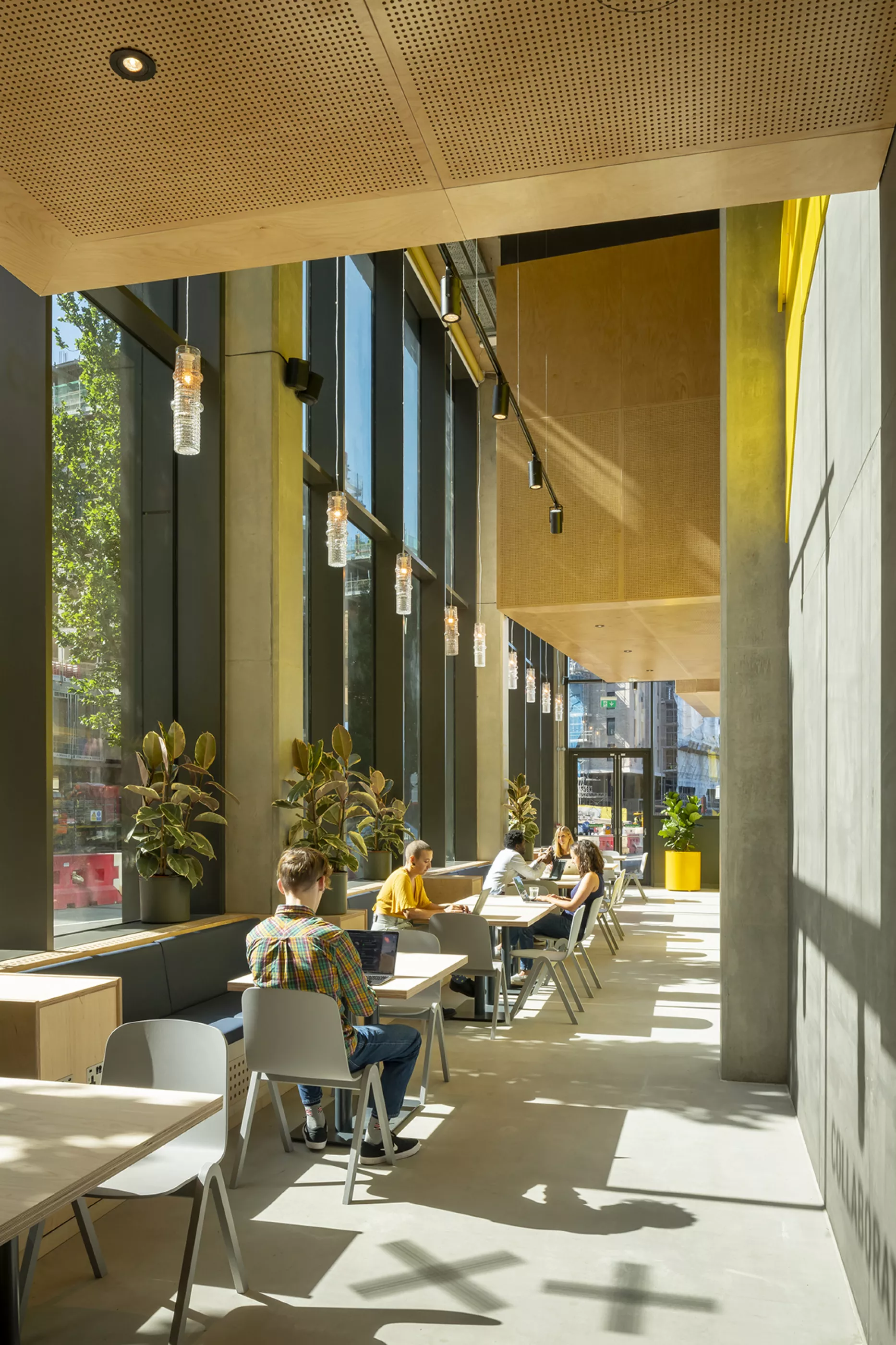 Ground floor co working and cafe space Photo credit Jim Stephenson