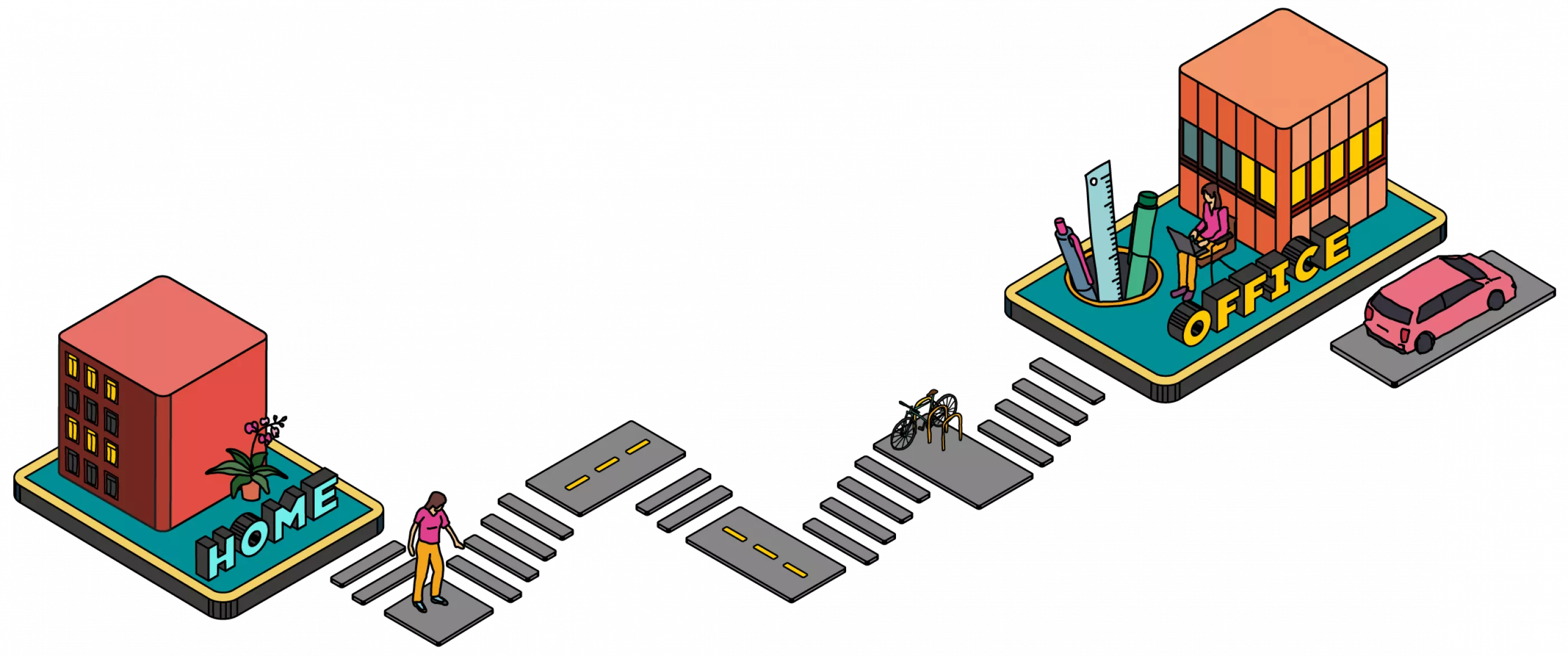 Studio Egret West Future Workspace Isometric Diagram 1